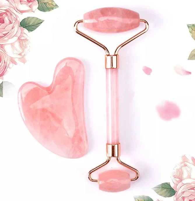 رأس مزدوج الرأس اليشم و Gua Sha Massager
