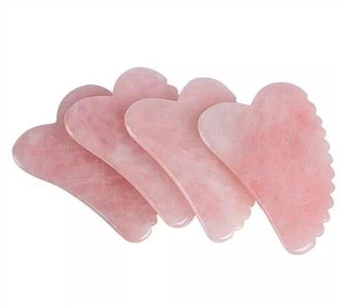 Big v مشط مسنن Gua Sha Stone مع صندوق