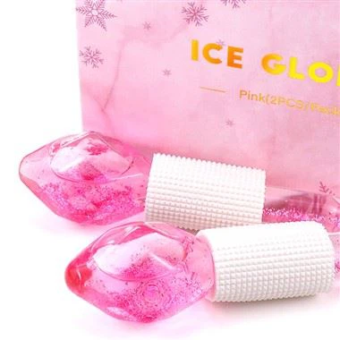 كرات الجليد للوجه مع قبضة مطاطية قابلة للإزالة ومكافحة التجميد