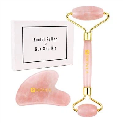 حقيقية اليشم Roller و Gua Sha Set