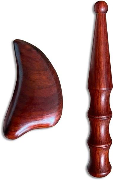 أداة Gua sha الخشبية الطبيعية