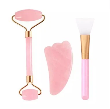 مجموعة Jade Roller الأصلية و Gua Sha للوجه