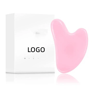 الوردي الطبيعي اليشم الحجر لأداة العناية بالبشرة الوجه