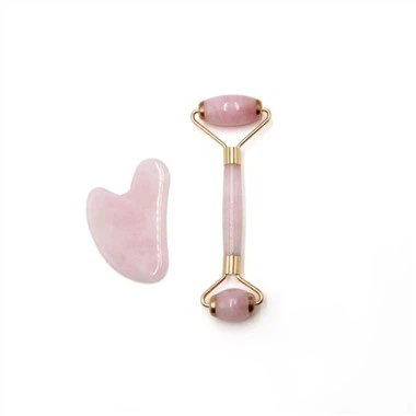 مجموعة مدلك الكوارتز الوردي غوا شا