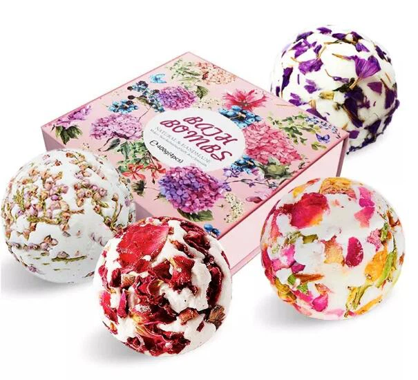 قنبلة حمام الورد الطبيعي