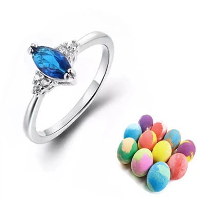 قنابل الاستحمام مع حلقات الفضة الاسترليني