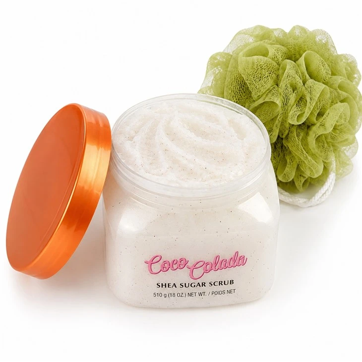 body-scrub-open-jar-sugar-texture-shea-butter-exfoliator-close-up