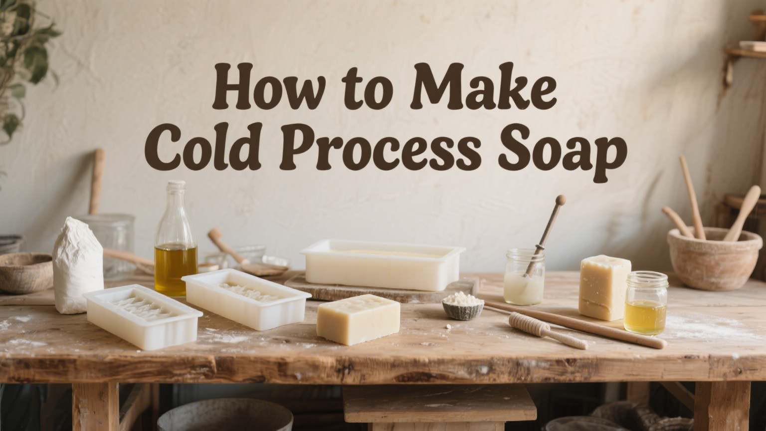 Make Cold Process Soap at Home Make Cold Process Soap at Home